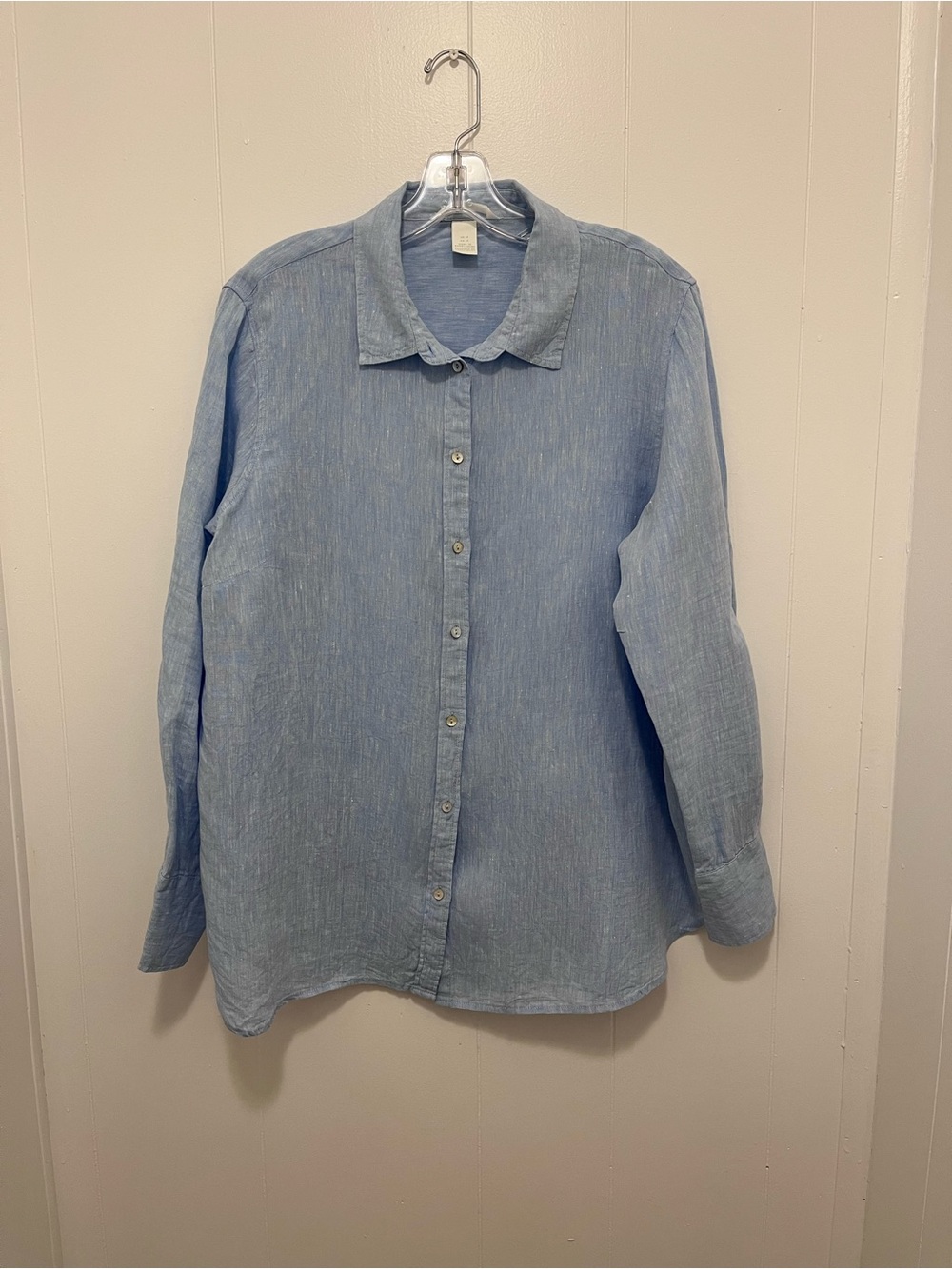 H&M Blue Linen Shirt